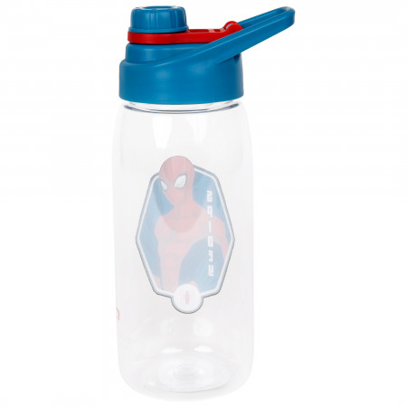 Spider-Man 20 Ounce Water Bottle with Decorative Sticker Sheet